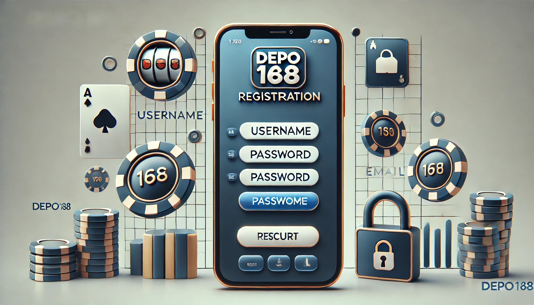 Ilustrasi Daftar di Depo168 Menggunakan Perangkat Mobile